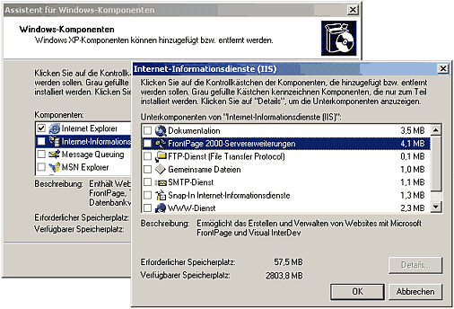 Installation des IIS